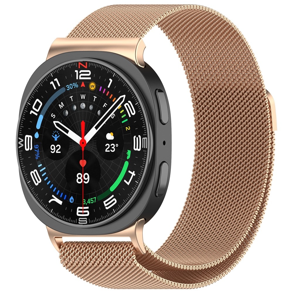 Armband Milanese Samsung Galaxy Watch 8 Classic Roséguld