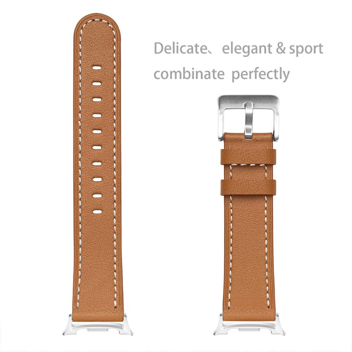 Läderarmband Samsung Galaxy Watch 8 40mm Cognac