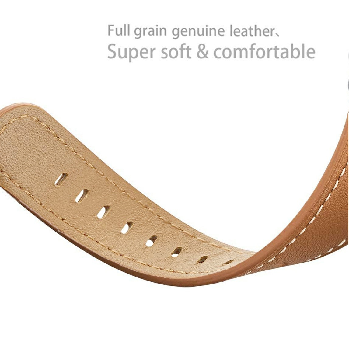 Läderarmband Samsung Galaxy Watch 8 40mm Cognac