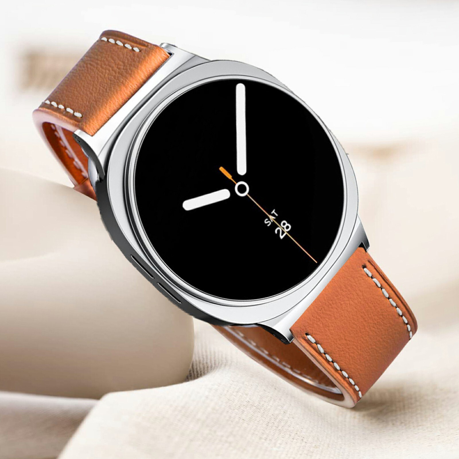 Läderarmband Samsung Galaxy Watch 8 40mm Cognac