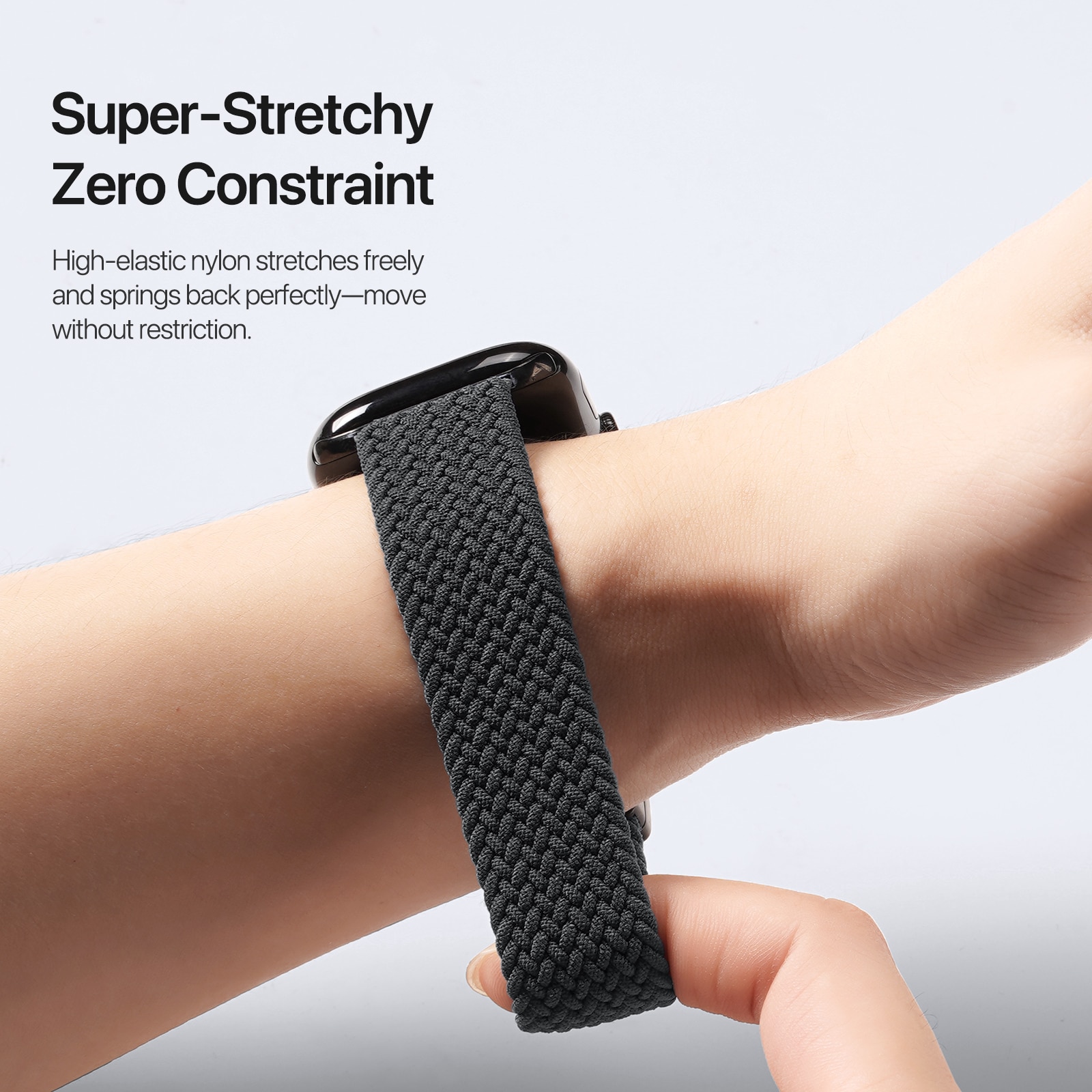 Nylon Woven Armband Apple Watch Series 9 45mm Navy