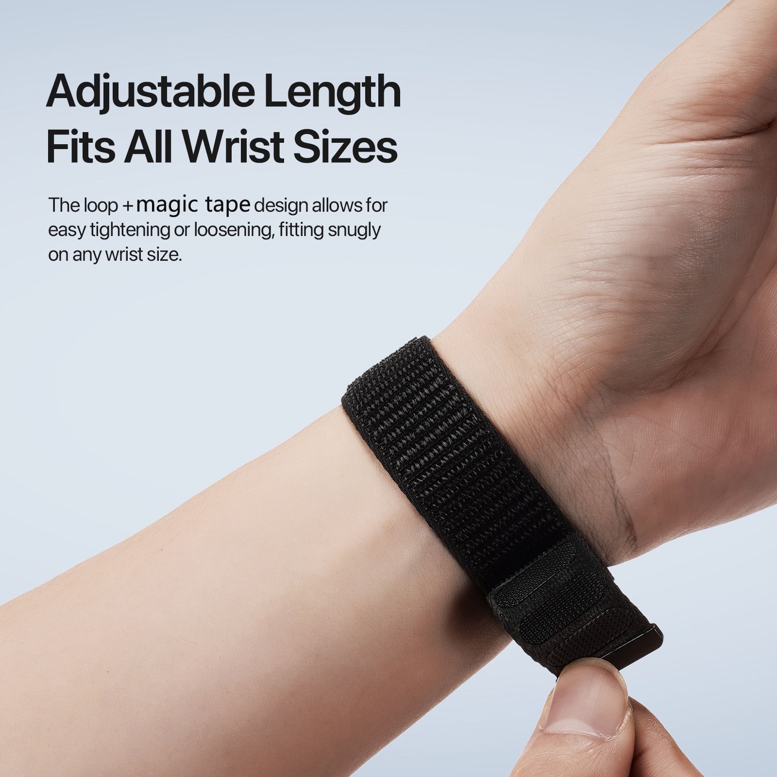 Nylon Armband Apple Watch Series 4-6 40mm Svart