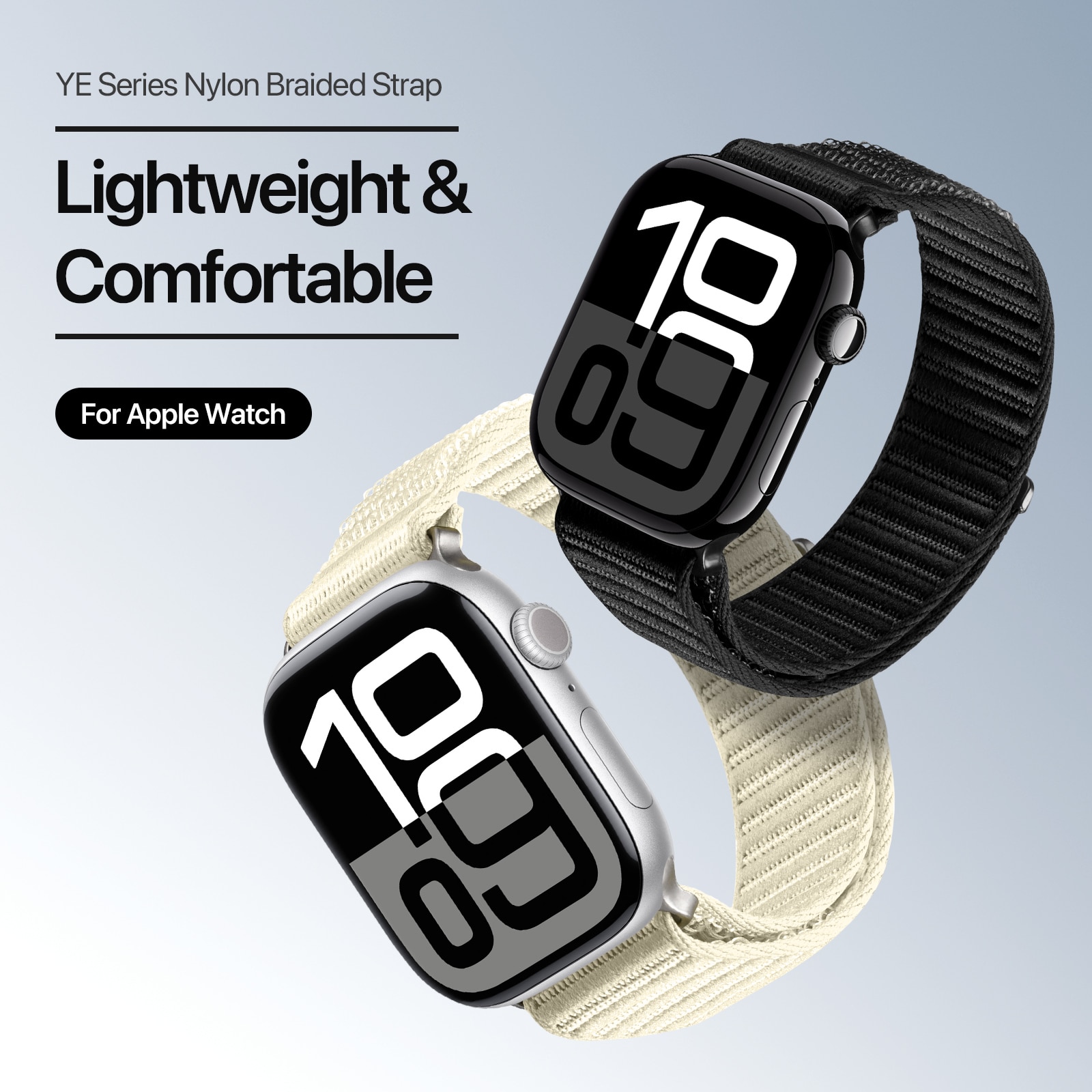 Nylon Armband Apple Watch Series 9 41mm Vit