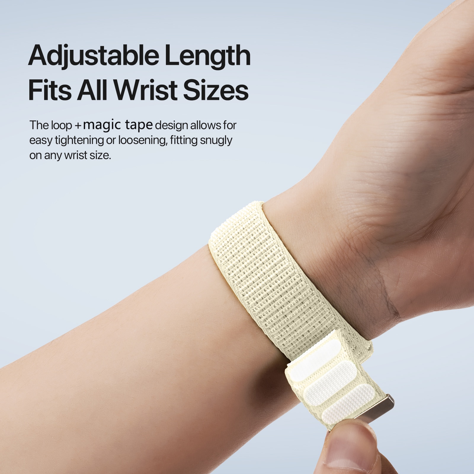 Nylon Armband Apple Watch Series 9 41mm Vit