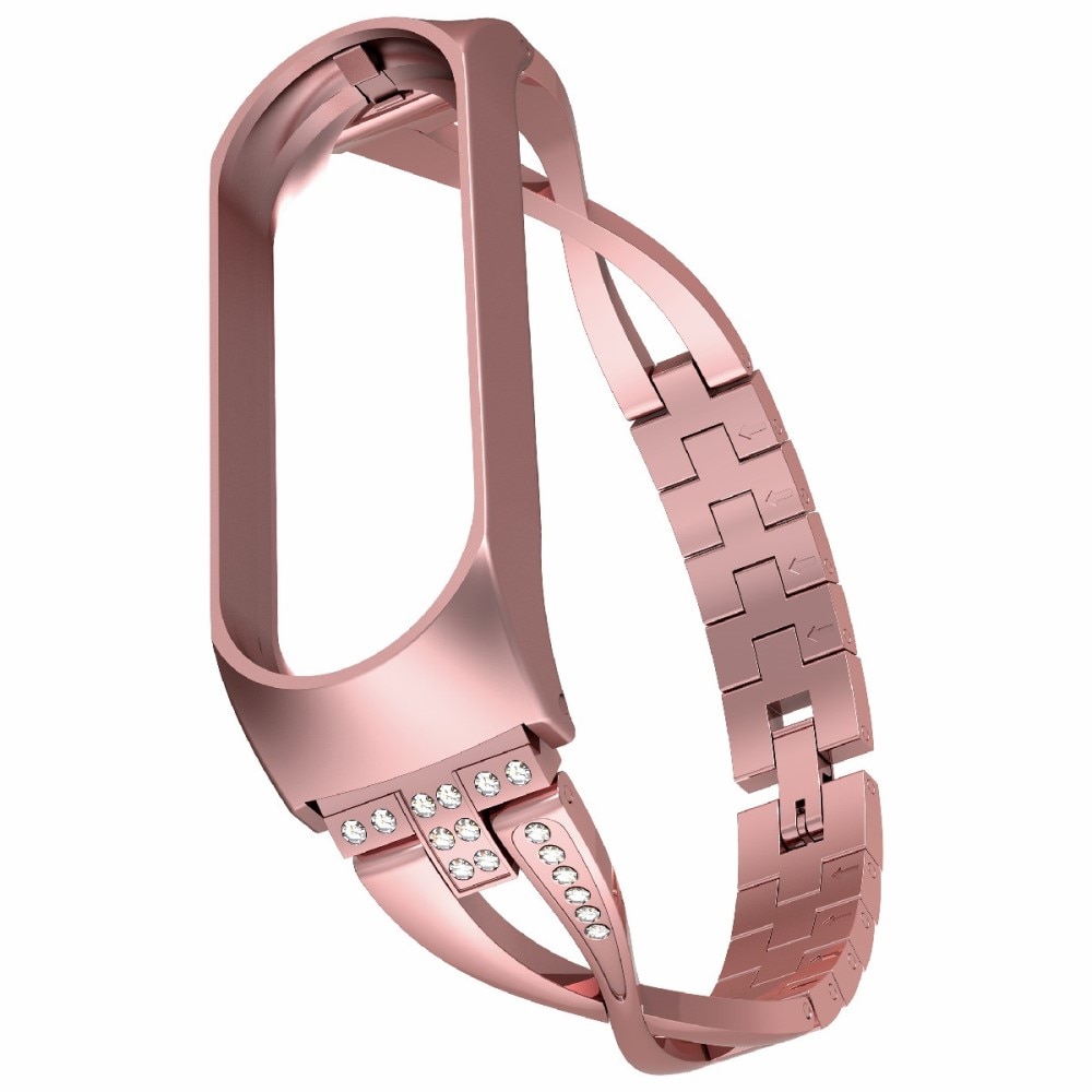 Crystal Bracelet Xiaomi Mi Band 3/4 Rose Gold