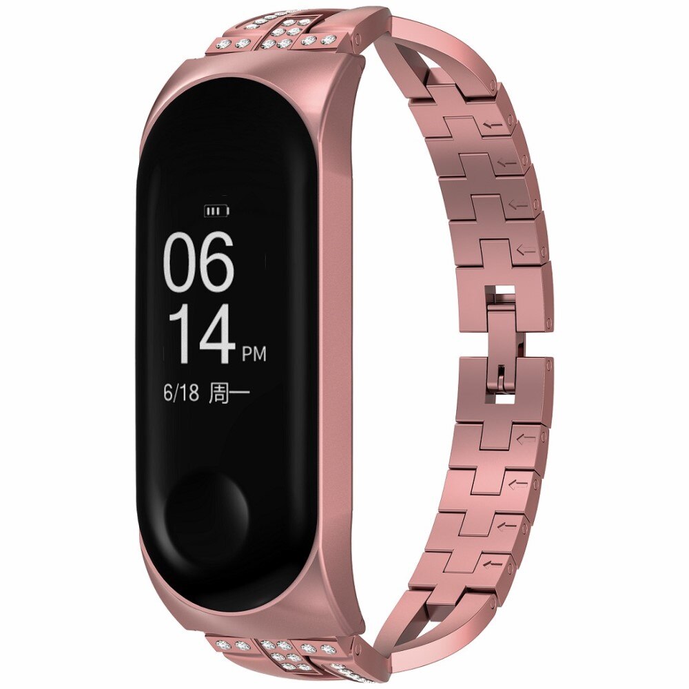 Crystal Bracelet Xiaomi Mi Band 3/4 Rose Gold