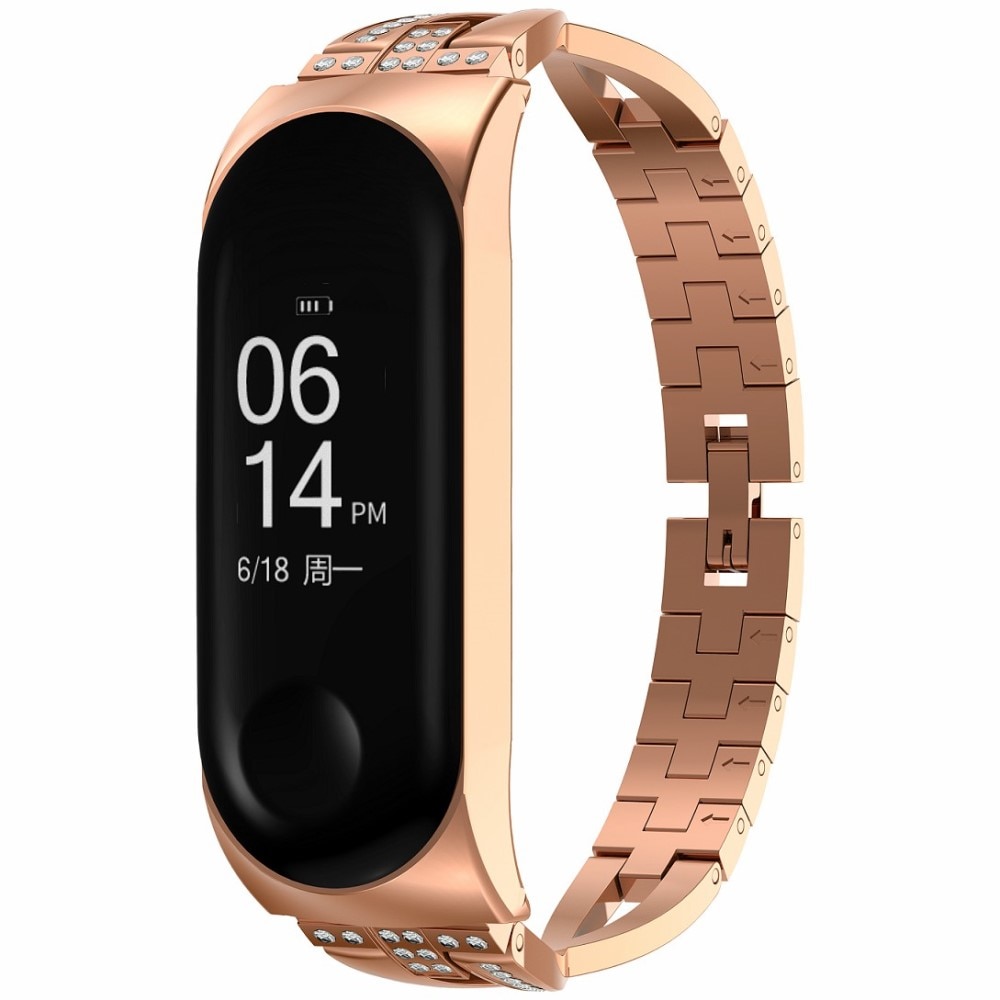 Crystal Bracelet Xiaomi Mi Band 3/4 roséguld