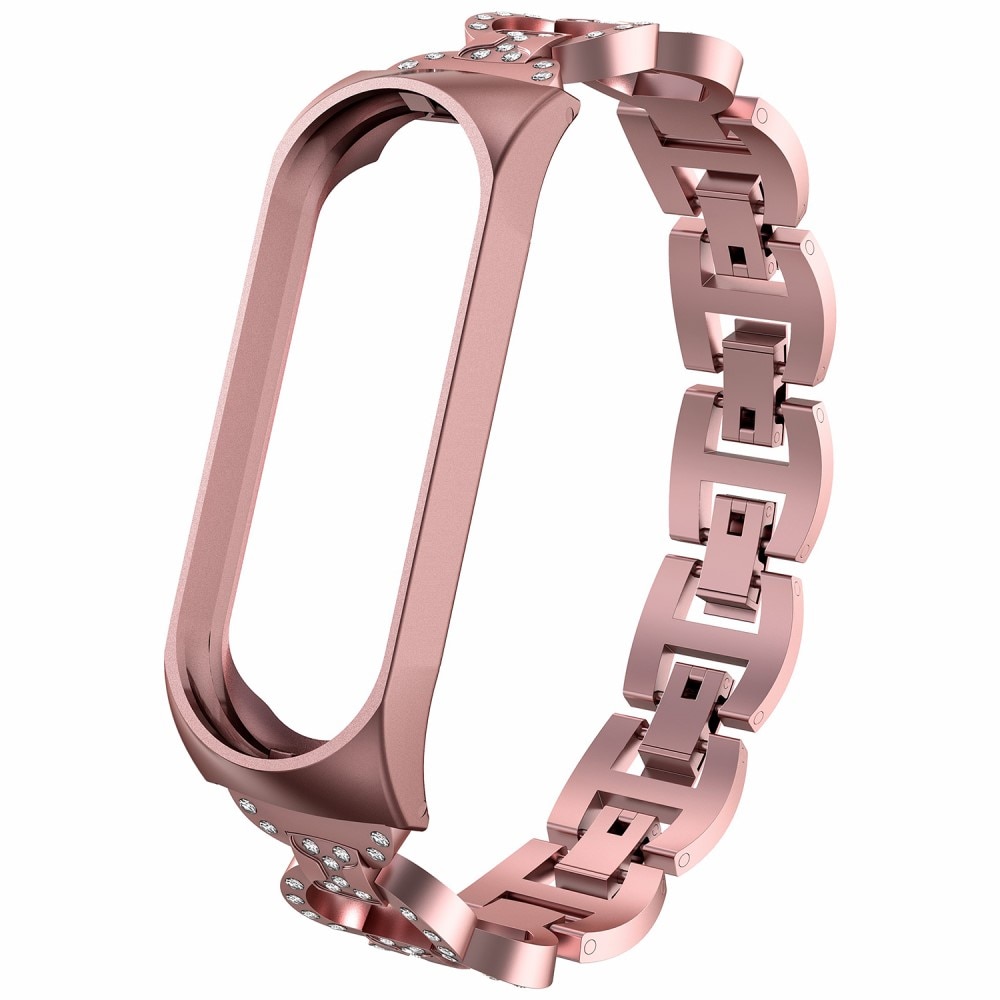 Rhinestone Bracelet Xiaomi Mi Band 5/6 Pink