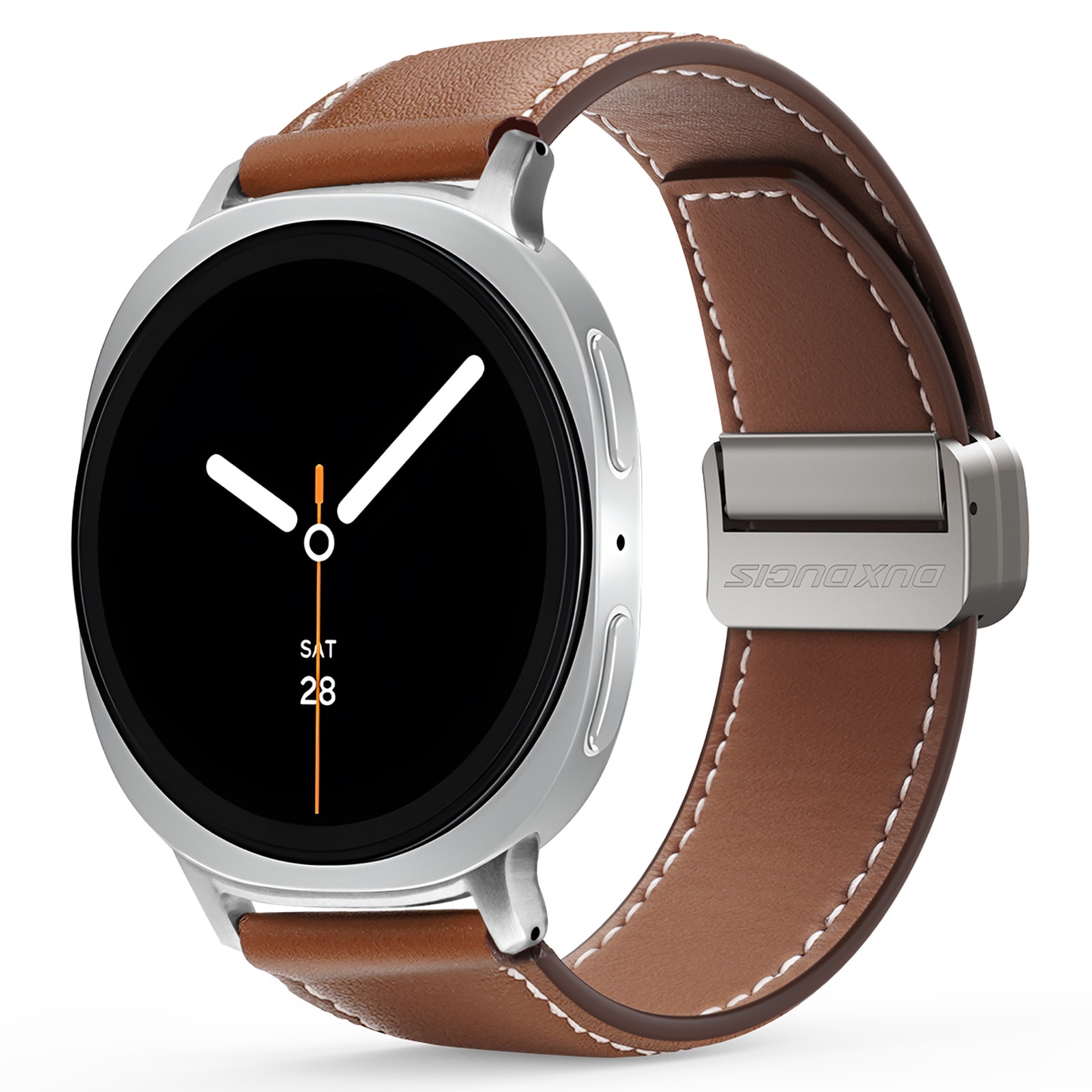 Läderarmband Samsung Galaxy Watch 8 Classic Brun