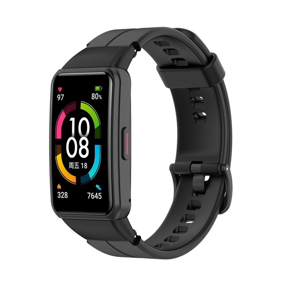 Silikonarmband Huawei Band 6 Svart