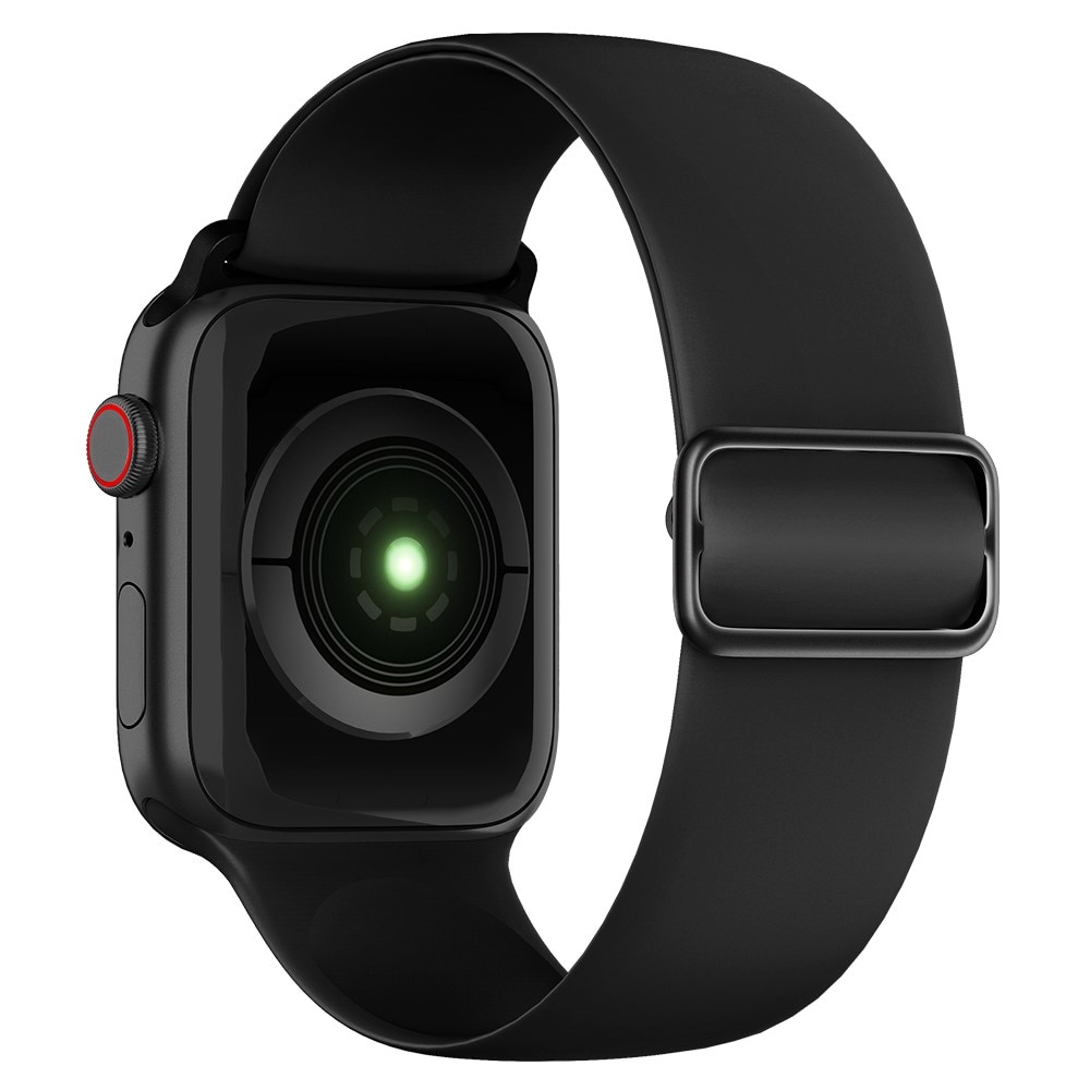 Elastiskt silikonarmband Apple Watch 41mm Series 8 svart