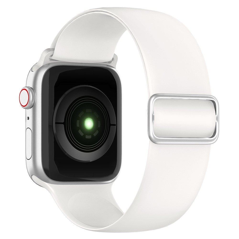 Elastiskt silikonarmband Apple Watch 41mm Series 7 vit