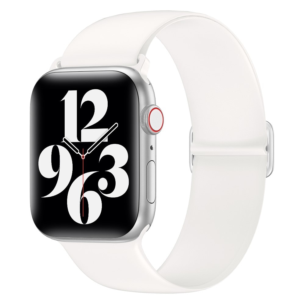 Elastiskt silikonarmband Apple Watch 41mm Series 7 vit