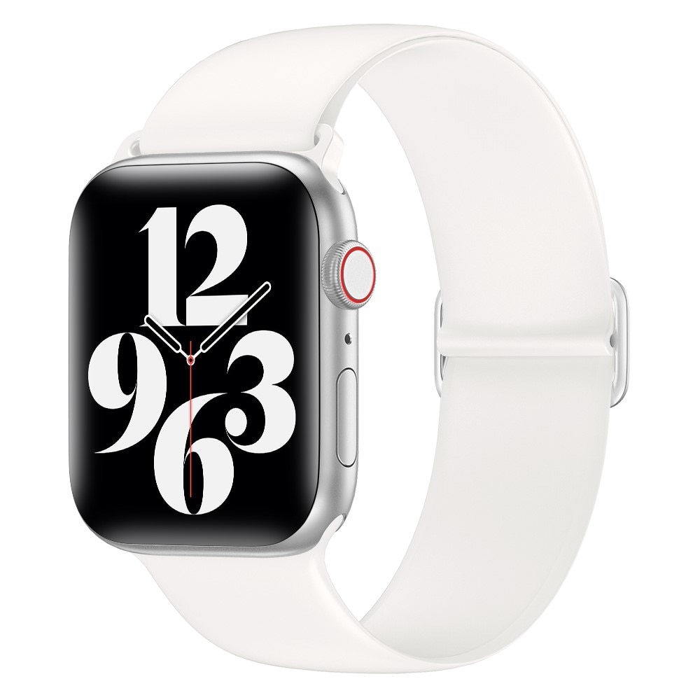 Elastiskt silikonarmband Apple Watch 38mm vit