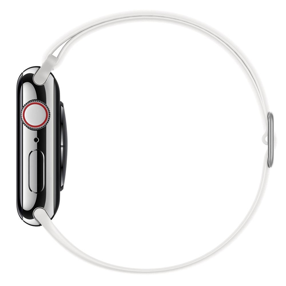 Elastiskt silikonarmband Apple Watch 41mm Series 9 vit
