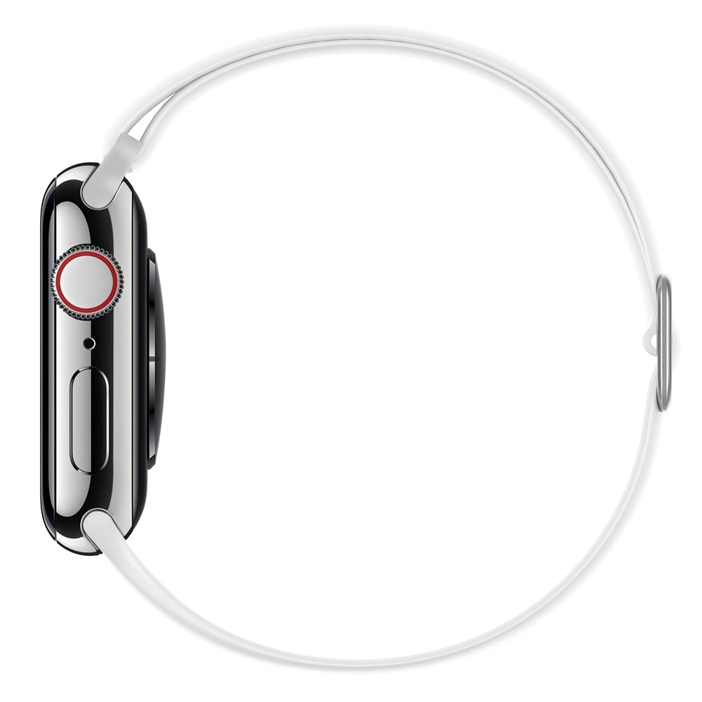 Elastiskt silikonarmband Apple Watch 41mm Series 7 vit