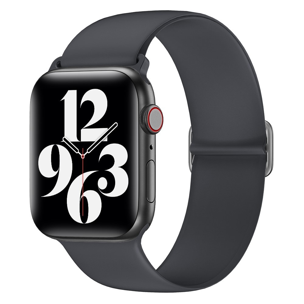 Elastiskt silikonarmband Apple Watch 45mm Series 7 grå