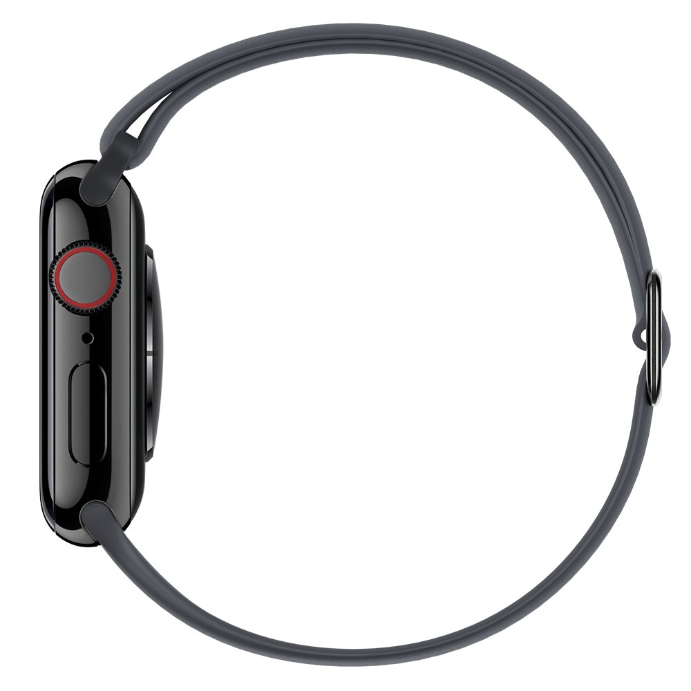 Elastiskt silikonarmband Apple Watch 45mm Series 7 grå