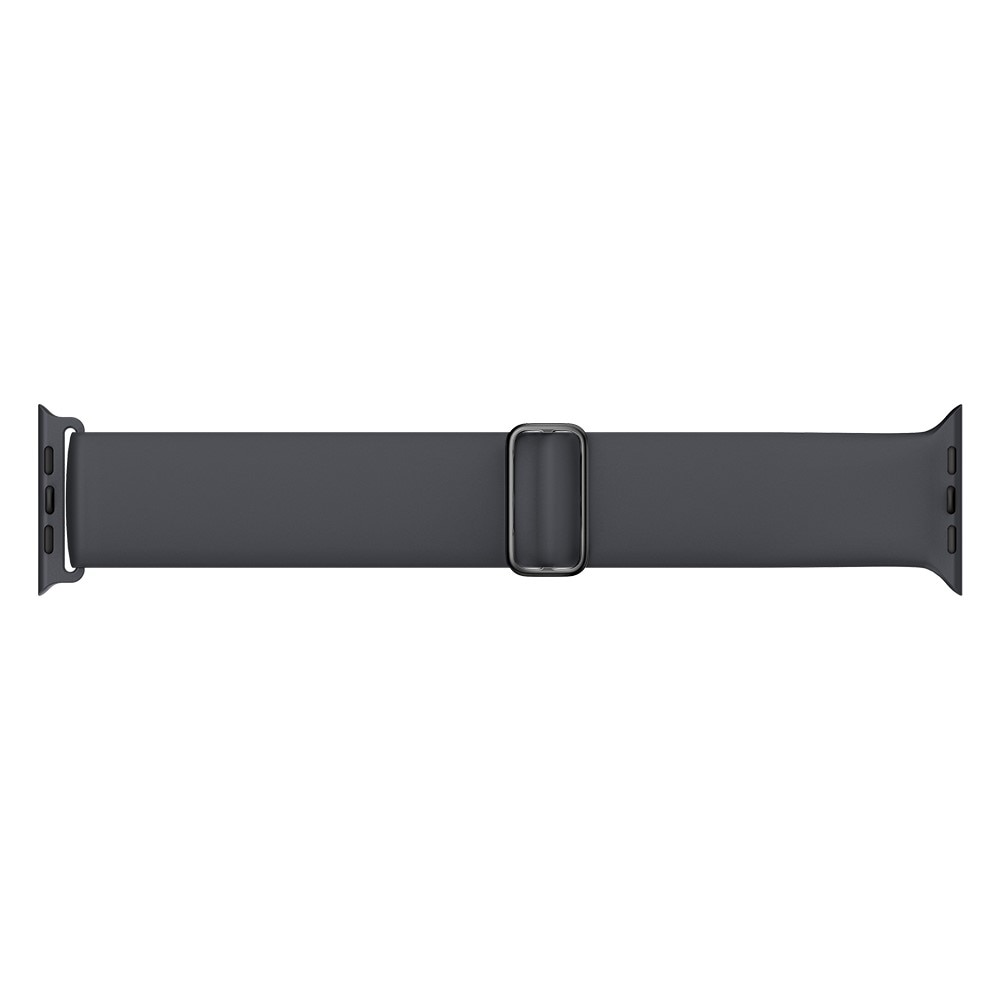 Elastiskt silikonarmband Apple Watch 45mm Series 7 grå