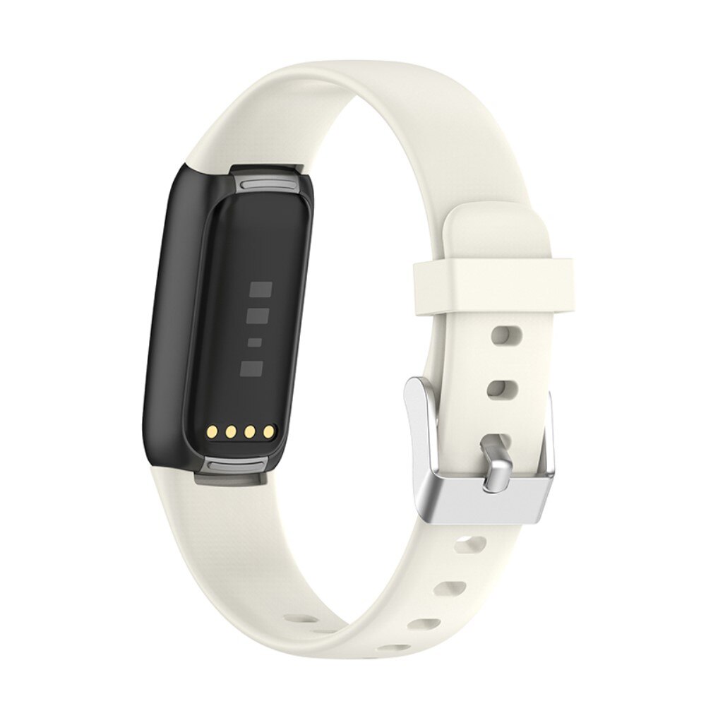 Silikonarmband Fitbit Luxe vit (Small)