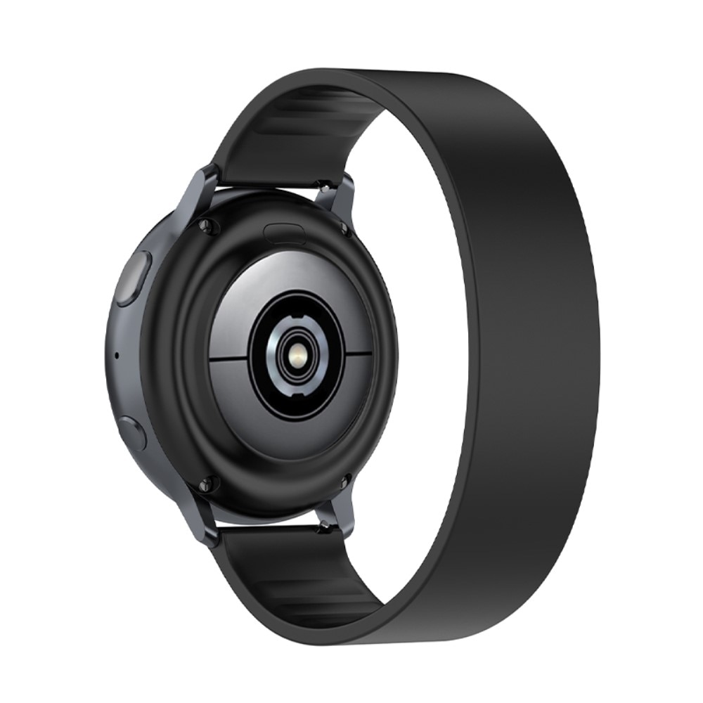Elastiskt silikonarmband Samsung Galaxy Watch 4 40/42/44/46 svart