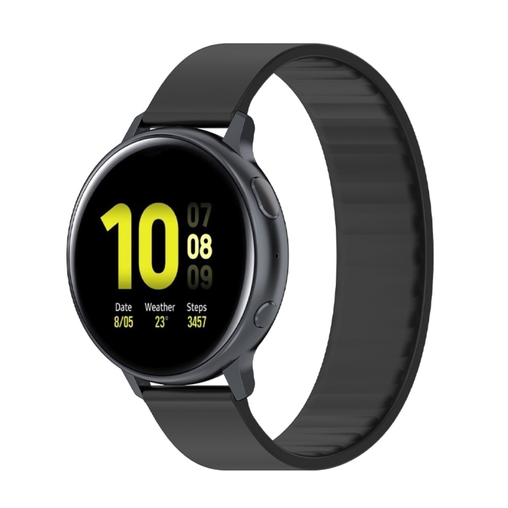 Elastiskt silikonarmband Samsung Galaxy Watch 4 40/42/44/46 svart