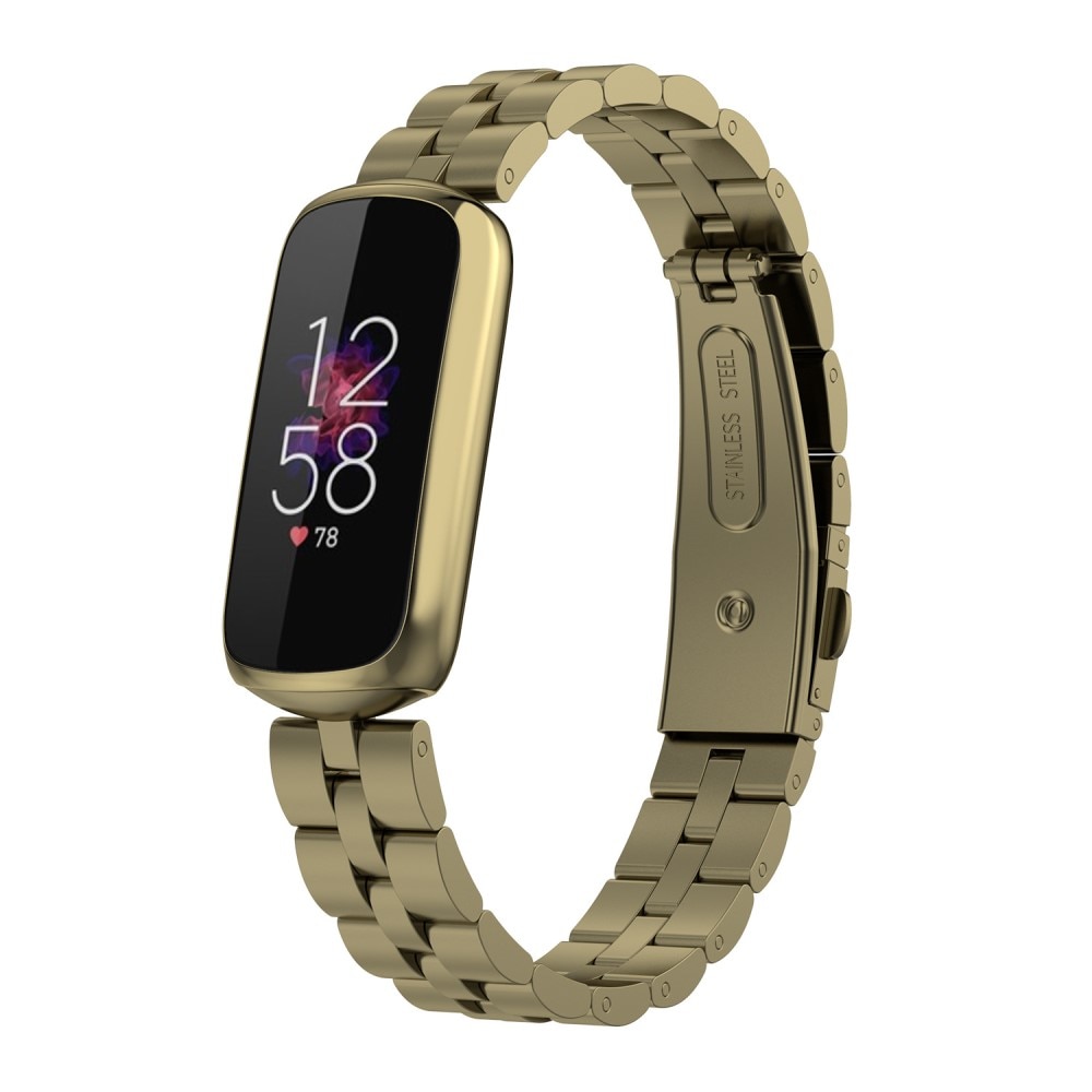 Metallarmband Fitbit Luxe guld