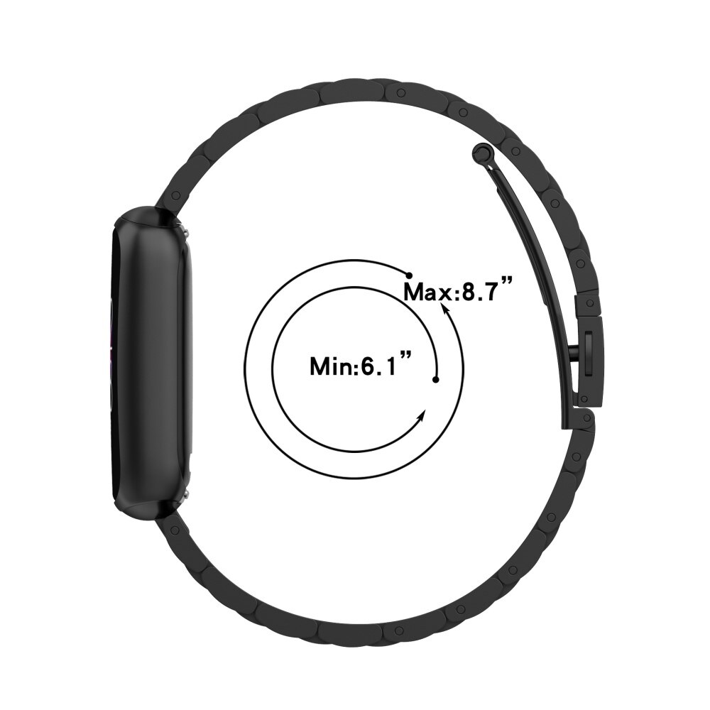 Metallarmband Fitbit Luxe Svart