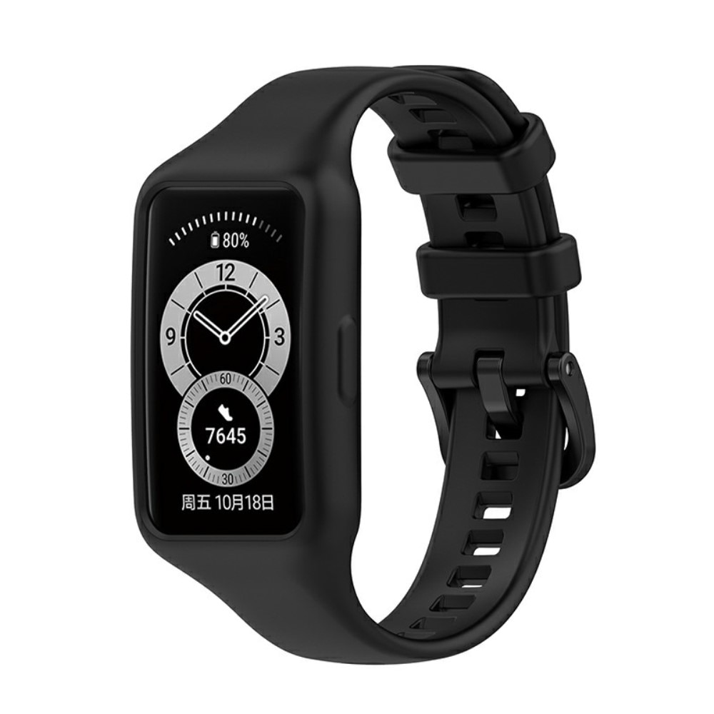 Silikonarmband skal Huawei Band 6 svart