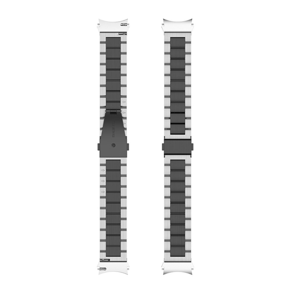 Metallarmband Samsung Galaxy Watch 4 44mm/Classic 46mm silver/svart