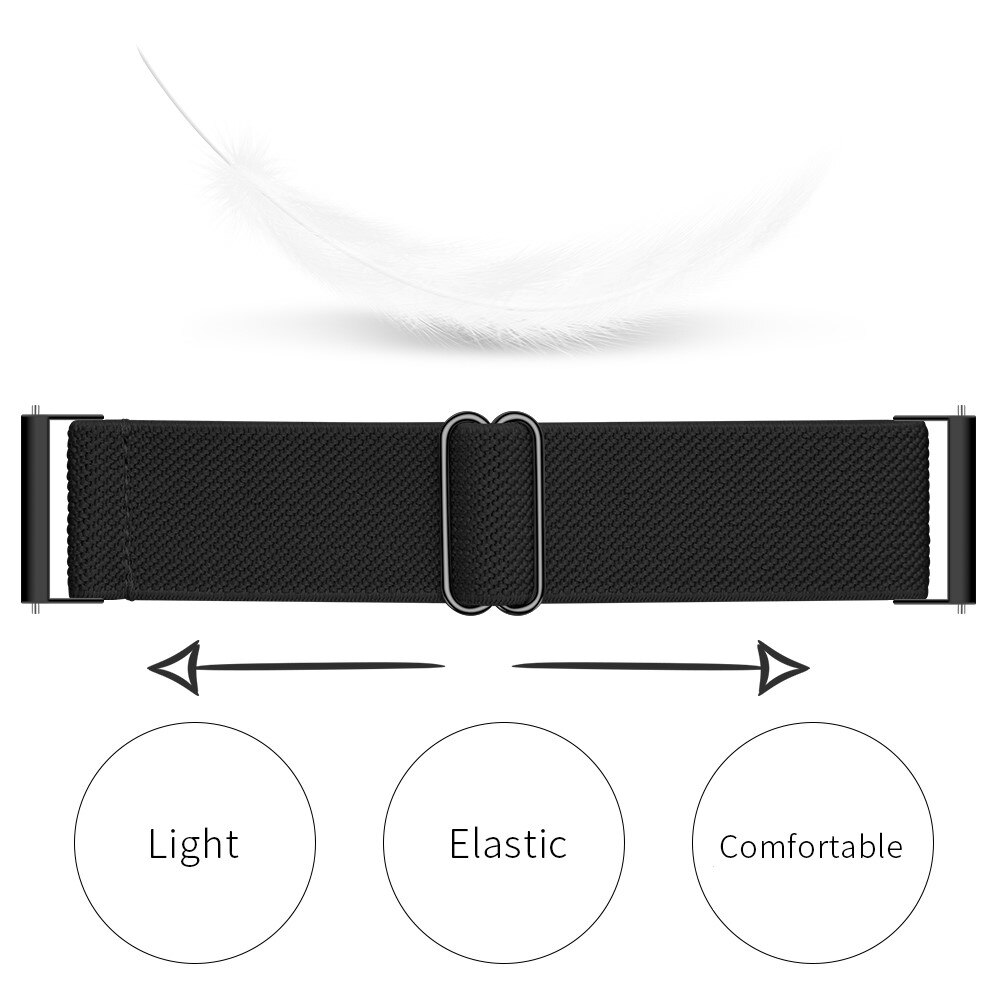 Elastiskt Nylonarmband Garmin Venu 3 svart