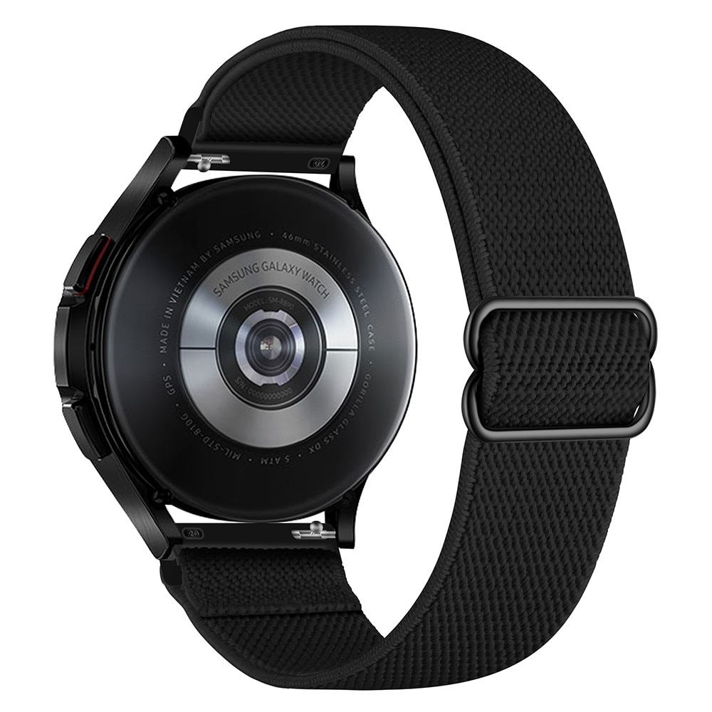 Elastiskt Nylonarmband Samsung Galaxy Watch 6 Classic 43mm svart