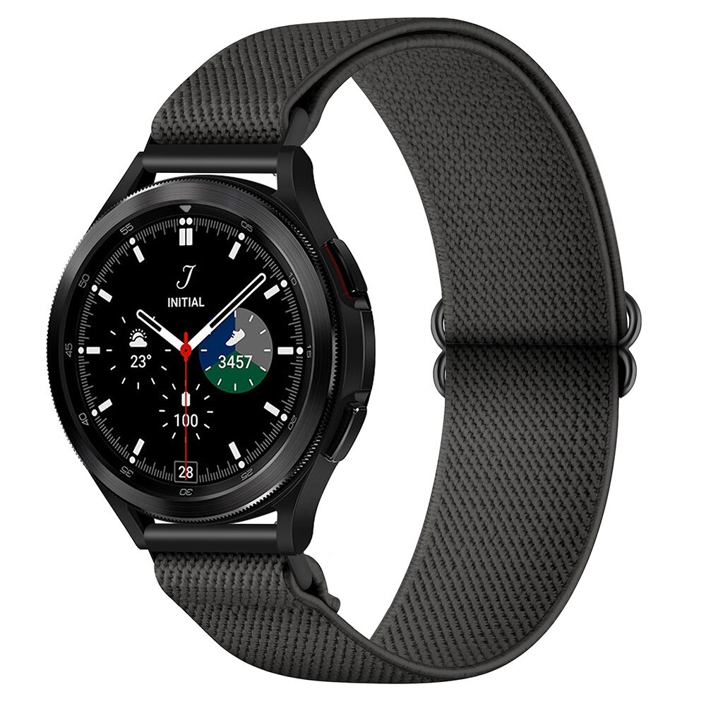 Elastiskt Nylonarmband Samsung Galaxy Watch 5 40mm mörkgrå