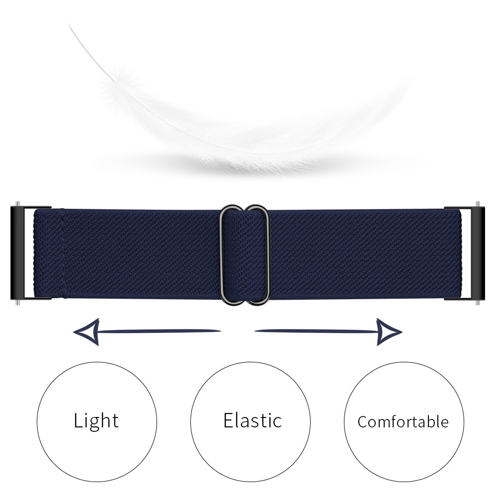 Elastiskt Nylonarmband Garmin Vivomove Style mörkblå