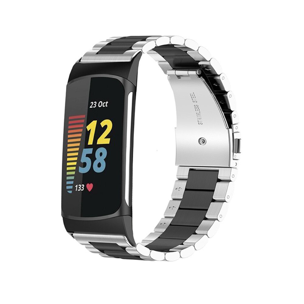 Metallarmband Fitbit Charge 5 svart/silver