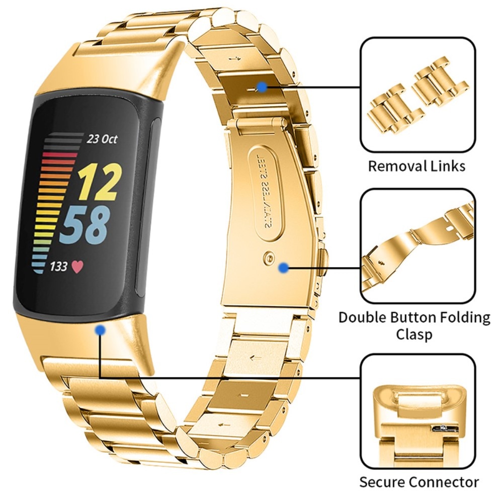 Metallarmband Fitbit Charge 5 guld