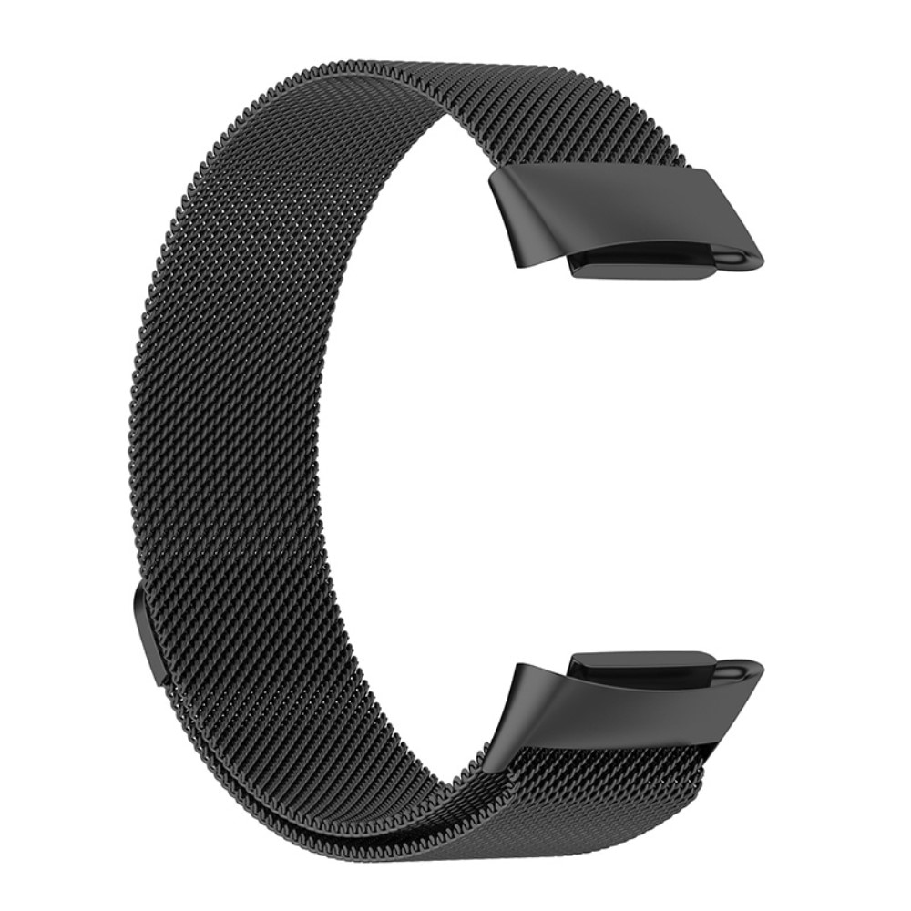 Armband Milanese Fitbit Charge 6 svart