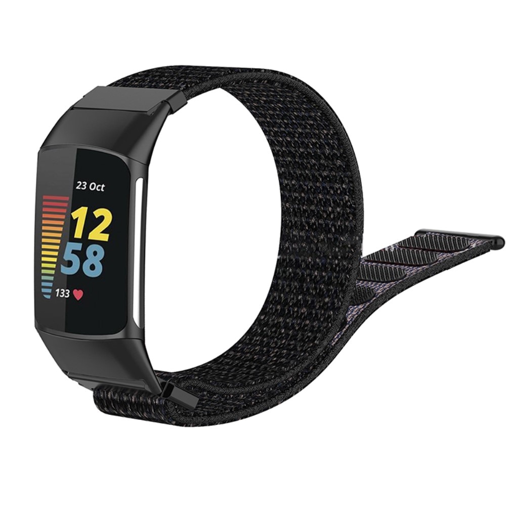 Nylonarmband Fitbit Charge 6 svart