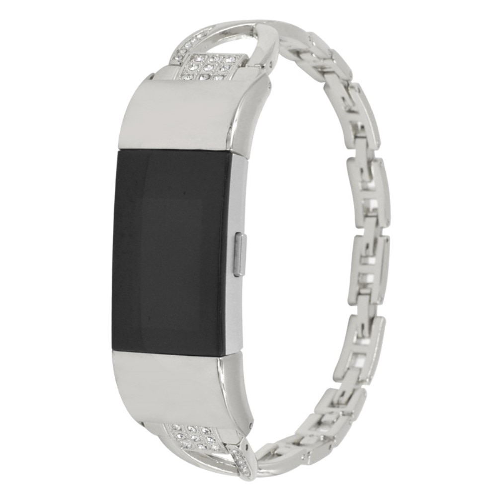 Crystal Bracelet Garmin Fitbit Charge 5 Silver