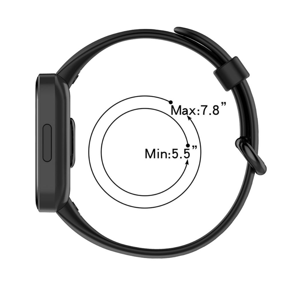 Silikonarmband Xiaomi Redmi Watch 2/2 Lite svart
