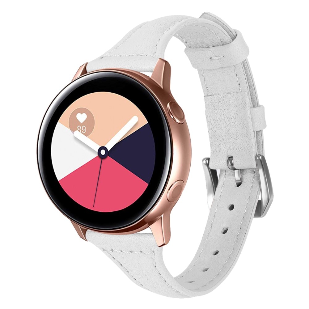 Slim Läderarmband Samsung Galaxy Watch 5 44mm vit