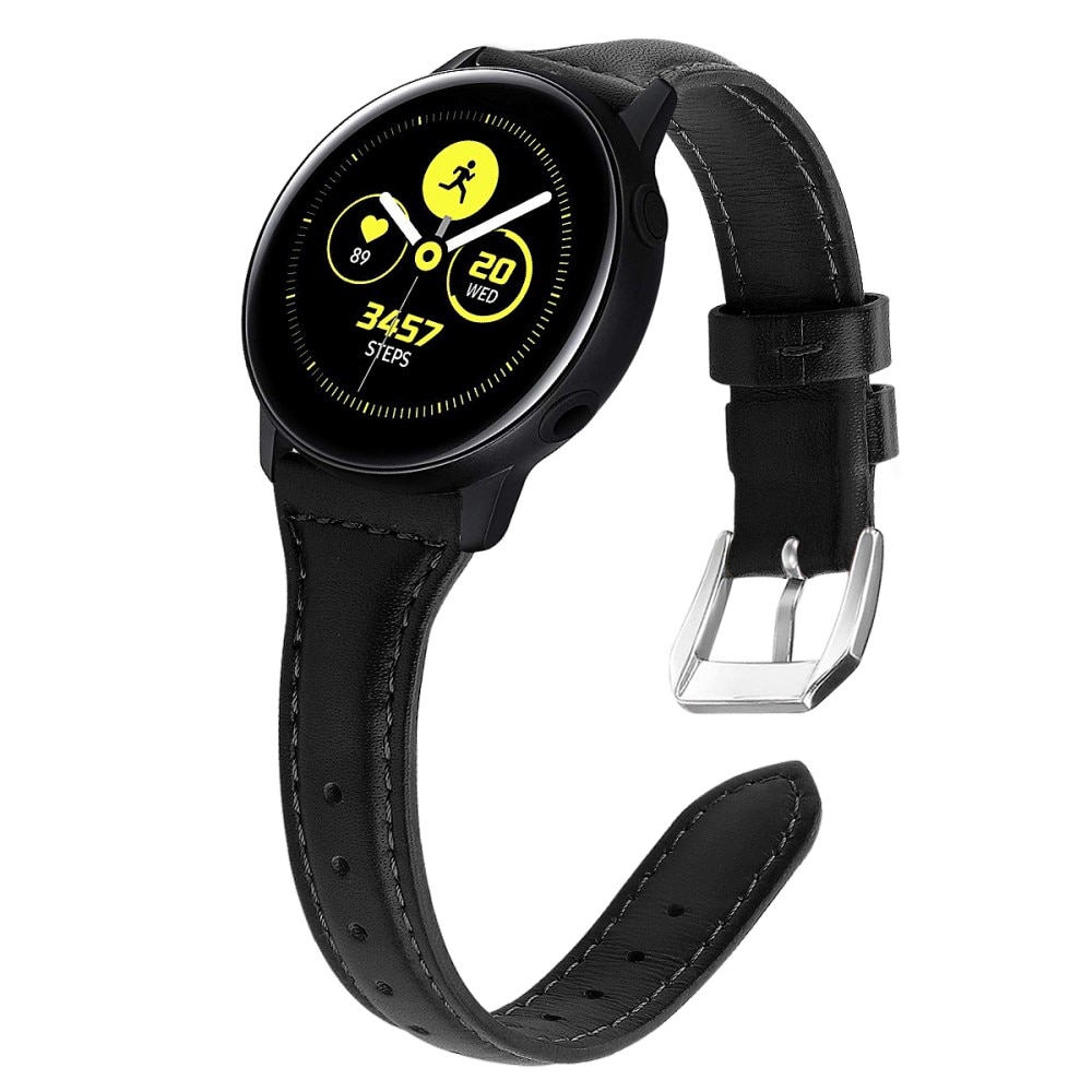 Slim Läderarmband Samsung Galaxy Watch 5 44mm svart