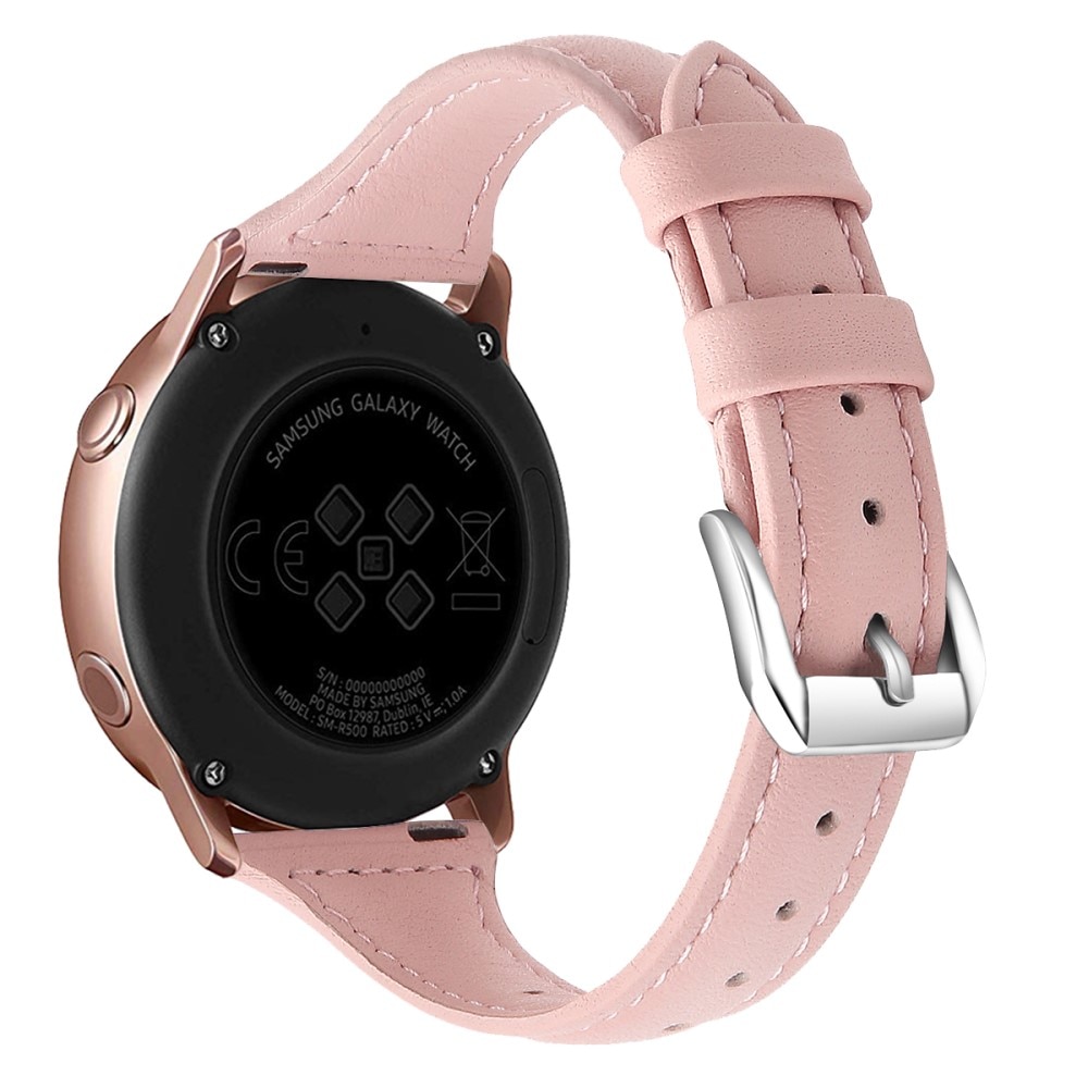Slim Läderarmband Galaxy Watch 4 40/42/44/46 mm rosa