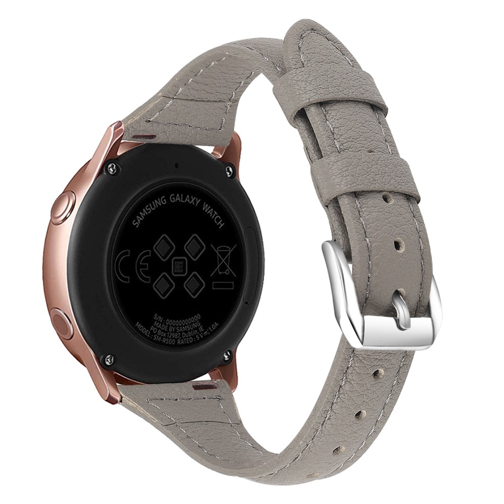 Slim Läderarmband Samsung Galaxy Watch 3 41mm grå