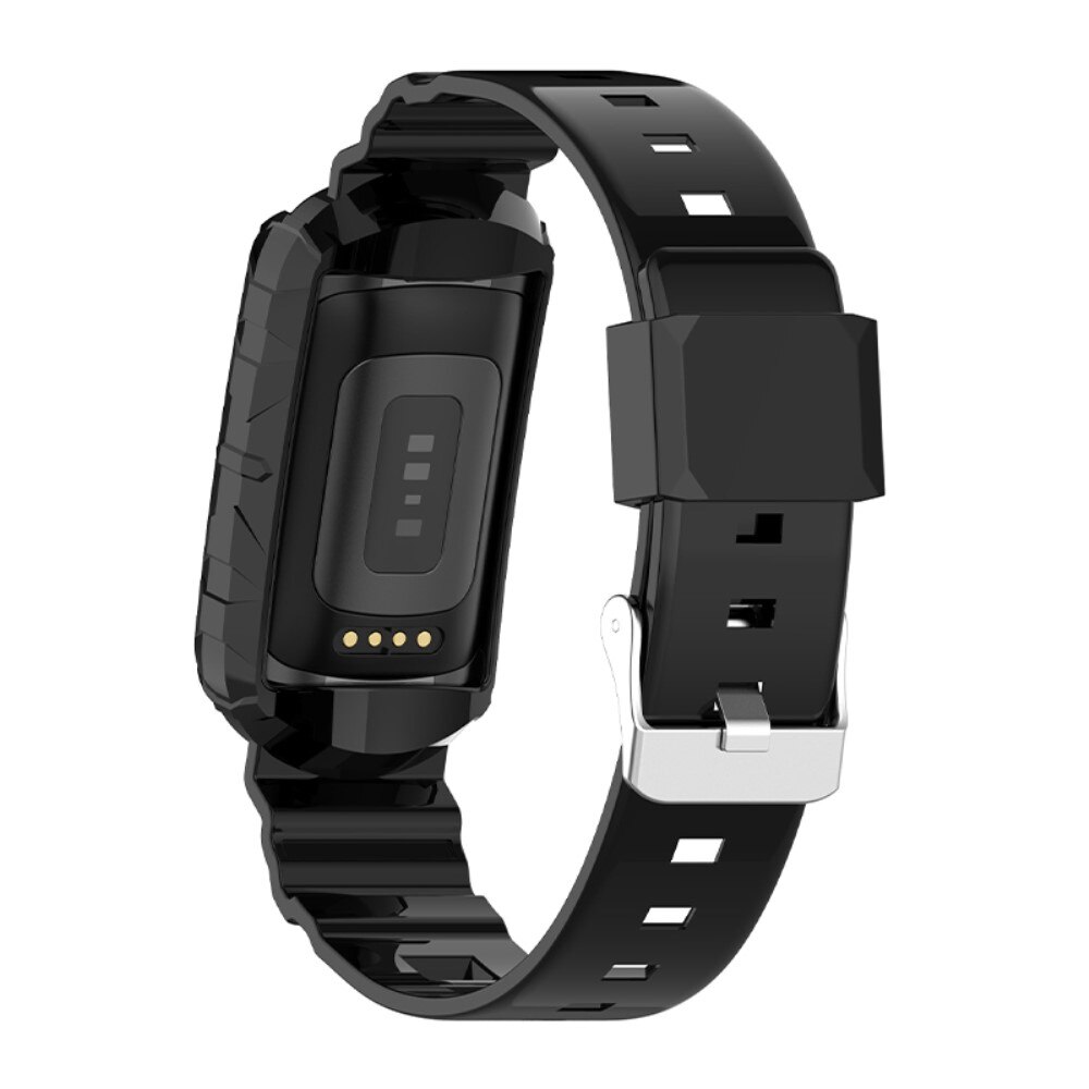 Silikonarmband skal Fitbit Charge 6 svart