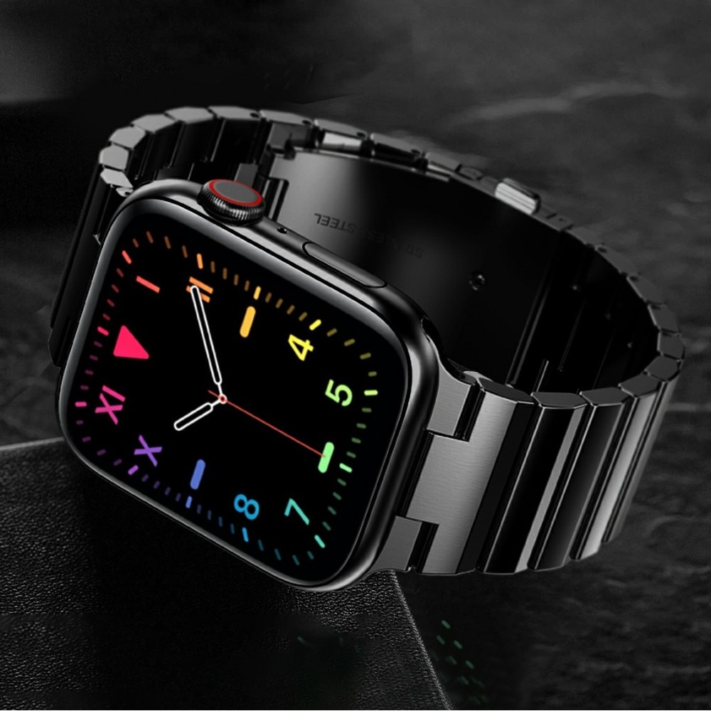 Länkarmband Apple Watch 45mm Series 9 svart