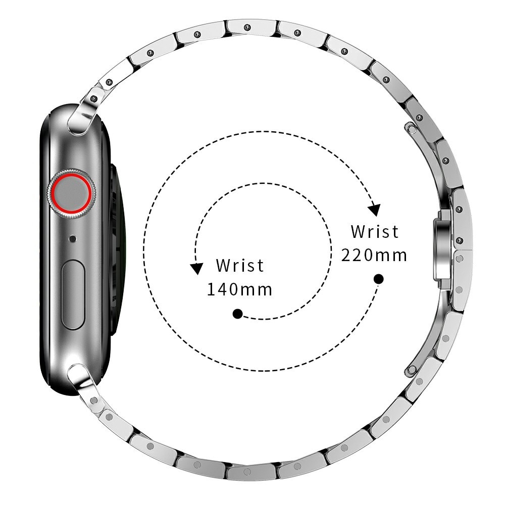 Business Metallarmband Apple Watch 45mm Series 8 silver