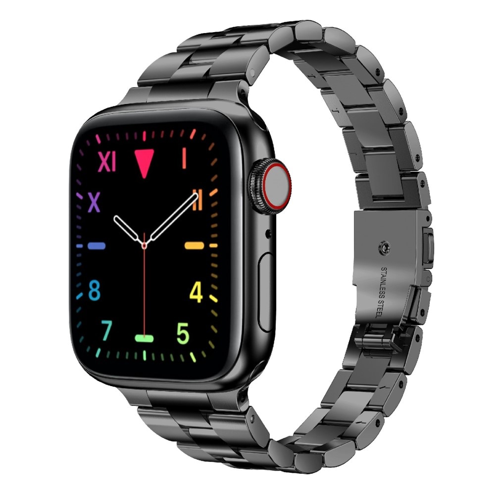Slim Metallarmband Apple Watch 42/44/45/49 mm svart