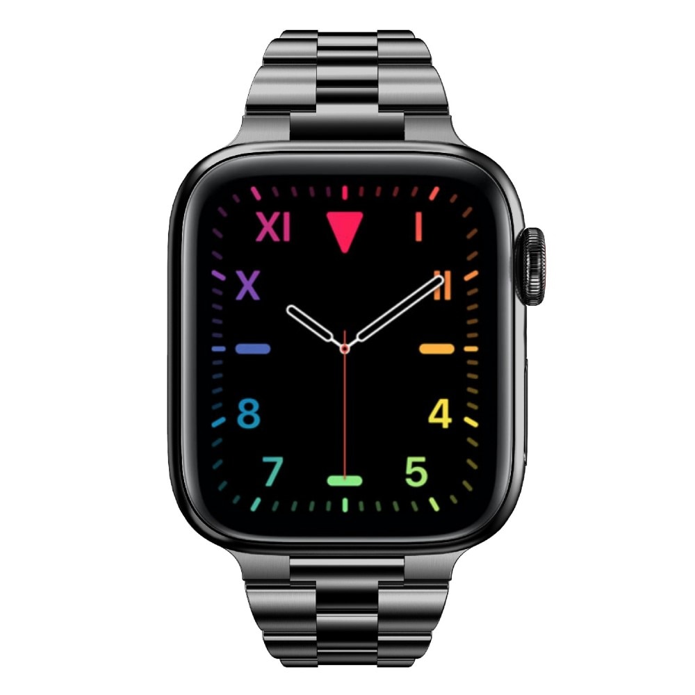 Slim Metallarmband Apple Watch 45mm Series 8 svart