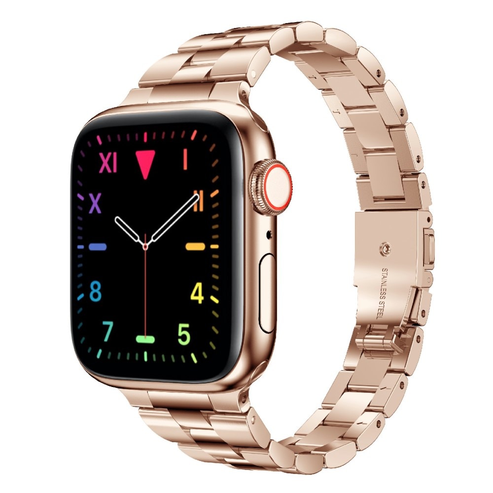 Slim Metallarmband Apple Watch 45mm Series 8 roséguld